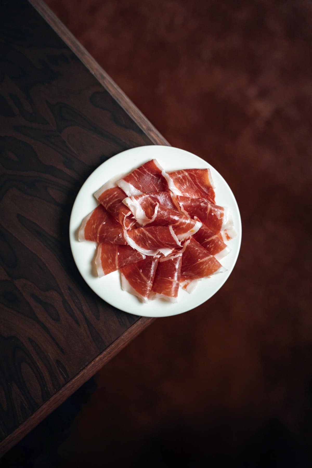 Hand-carved jamón ibérico
