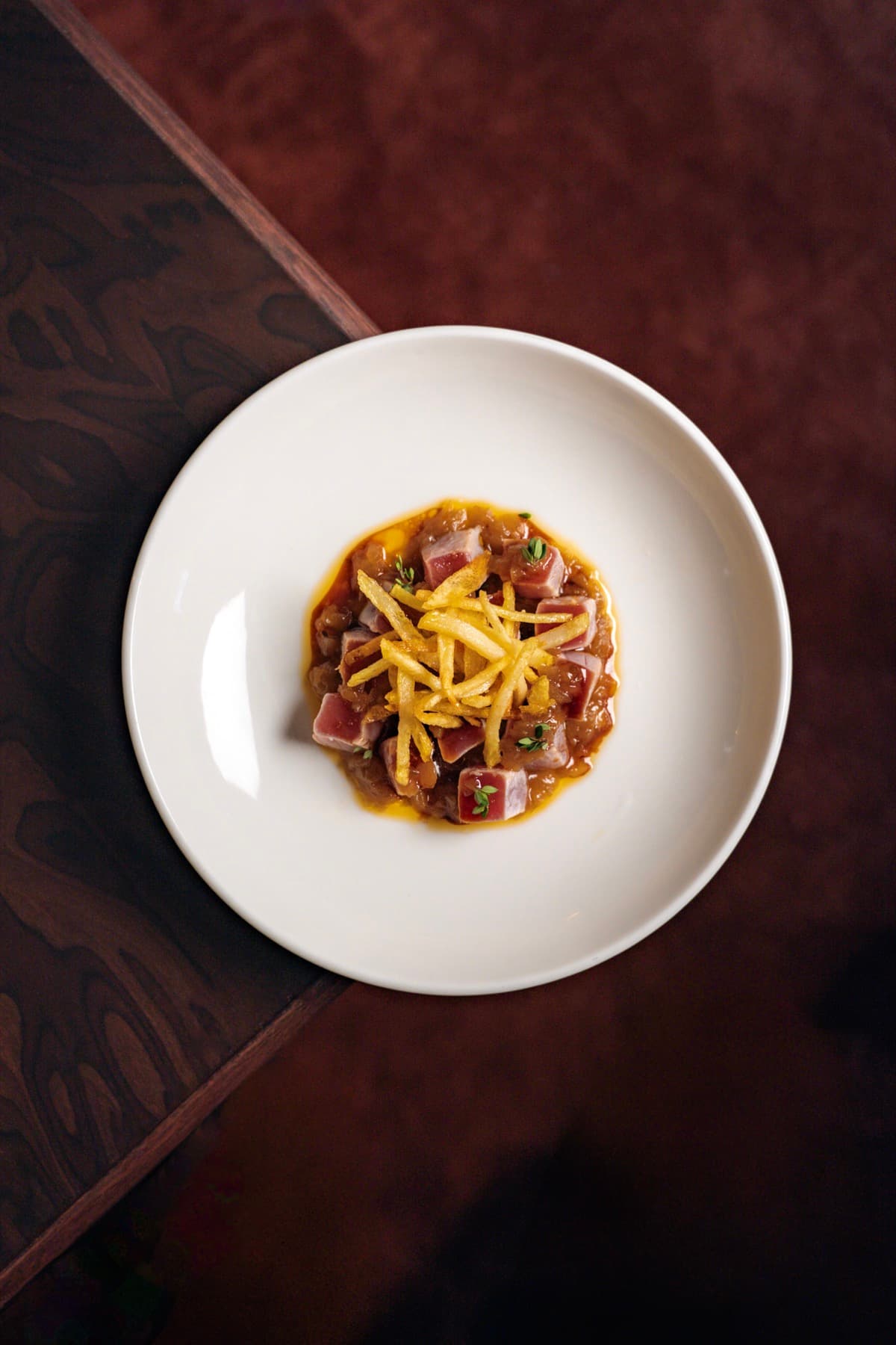 Tuna tartare with crisps